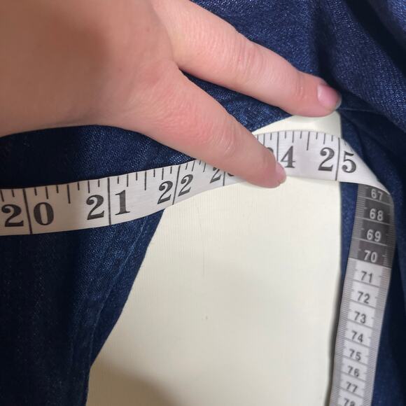 The Only Jane Boiler Suit Blue Jump Two Denim Long Sleeve High Neck Jumpsuit 6 - Picture 11 of 13